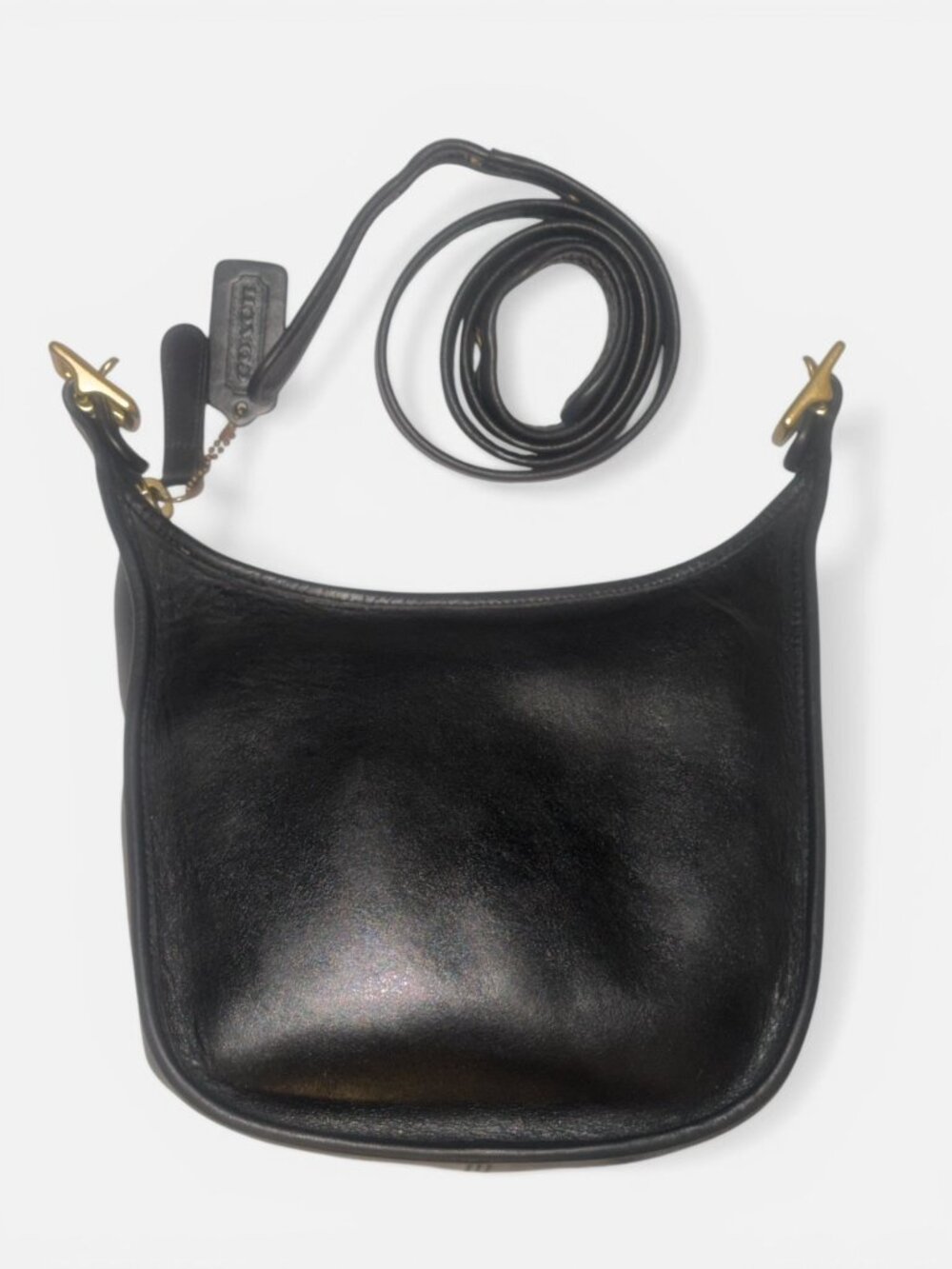 VTG Coach Janice Legacy Bag 9950 Black Leather Brass Convertible Y2K Costa Rica - Picture 5 of 10